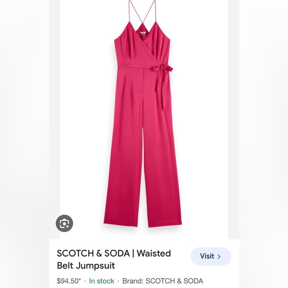 Scotch and soda, hot pink jumpsuit - Picture 1 of 3